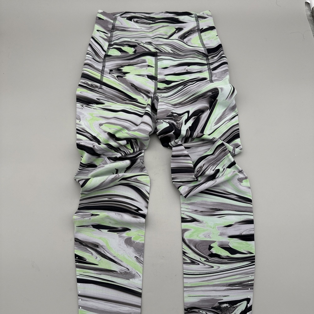 Lululemon Swift Speed HR Tight Pant 28" Size 4 Marble Gray Green